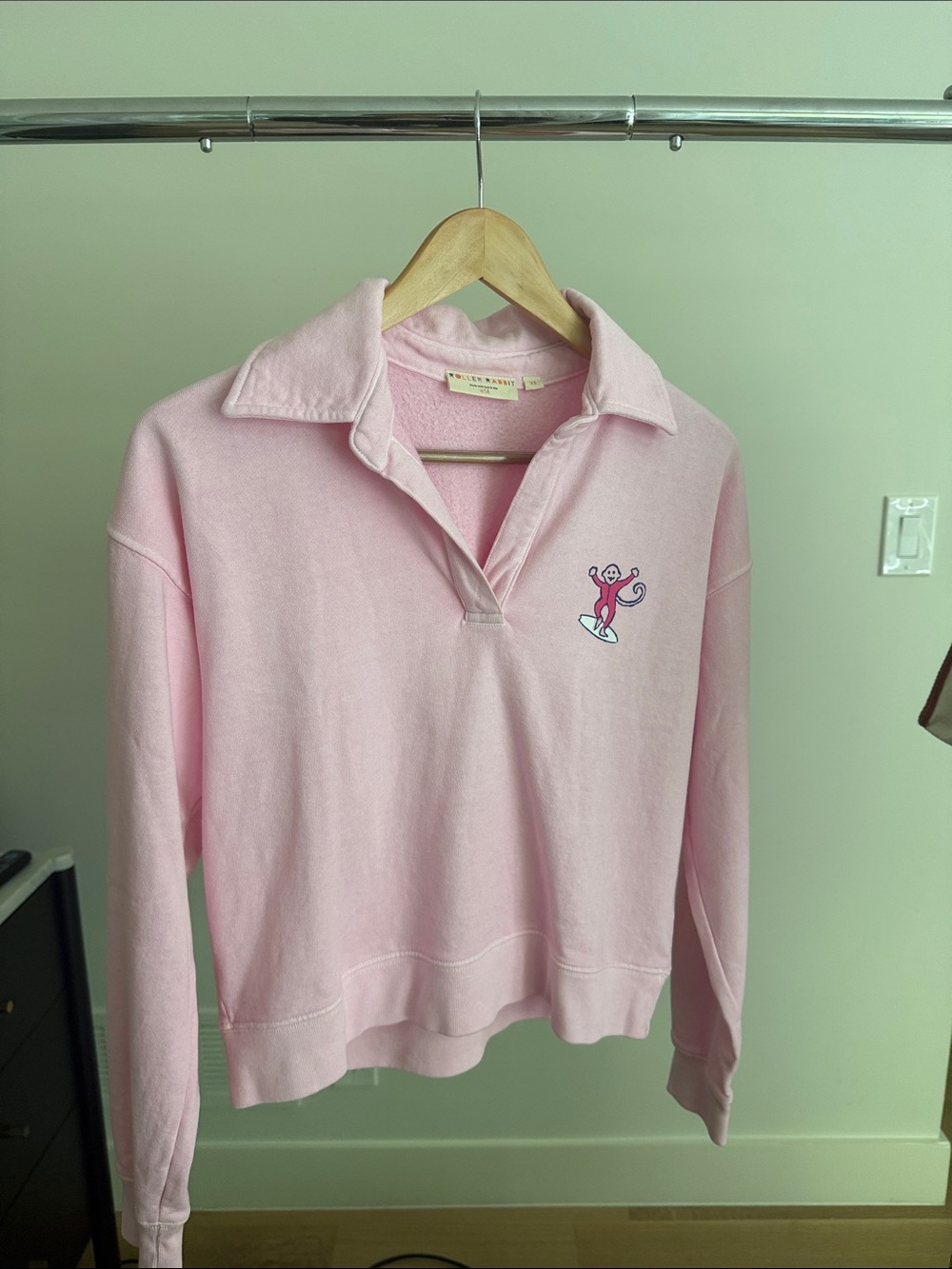 Roller Rabbit Pink Newport Beach Graphic Pullover XS
